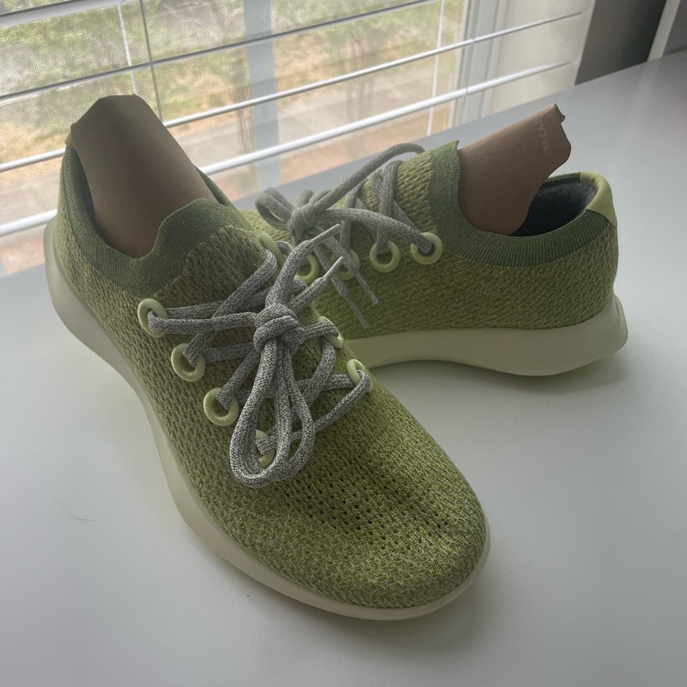 Green All Bird Wool Dasher Running Shoes